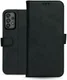 Rosso Deluxe Samsung Galaxy A73 Hoesje Echt Leer Book Case Zwart afbeelding 7