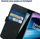 Rosso Deluxe Oppo Reno 8 Lite Hoesje Echt Leer Book Case Zwart afbeelding 6