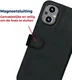 Rosso Deluxe Oppo Reno 8 Lite Hoesje Echt Leer Book Case Zwart afbeelding 5