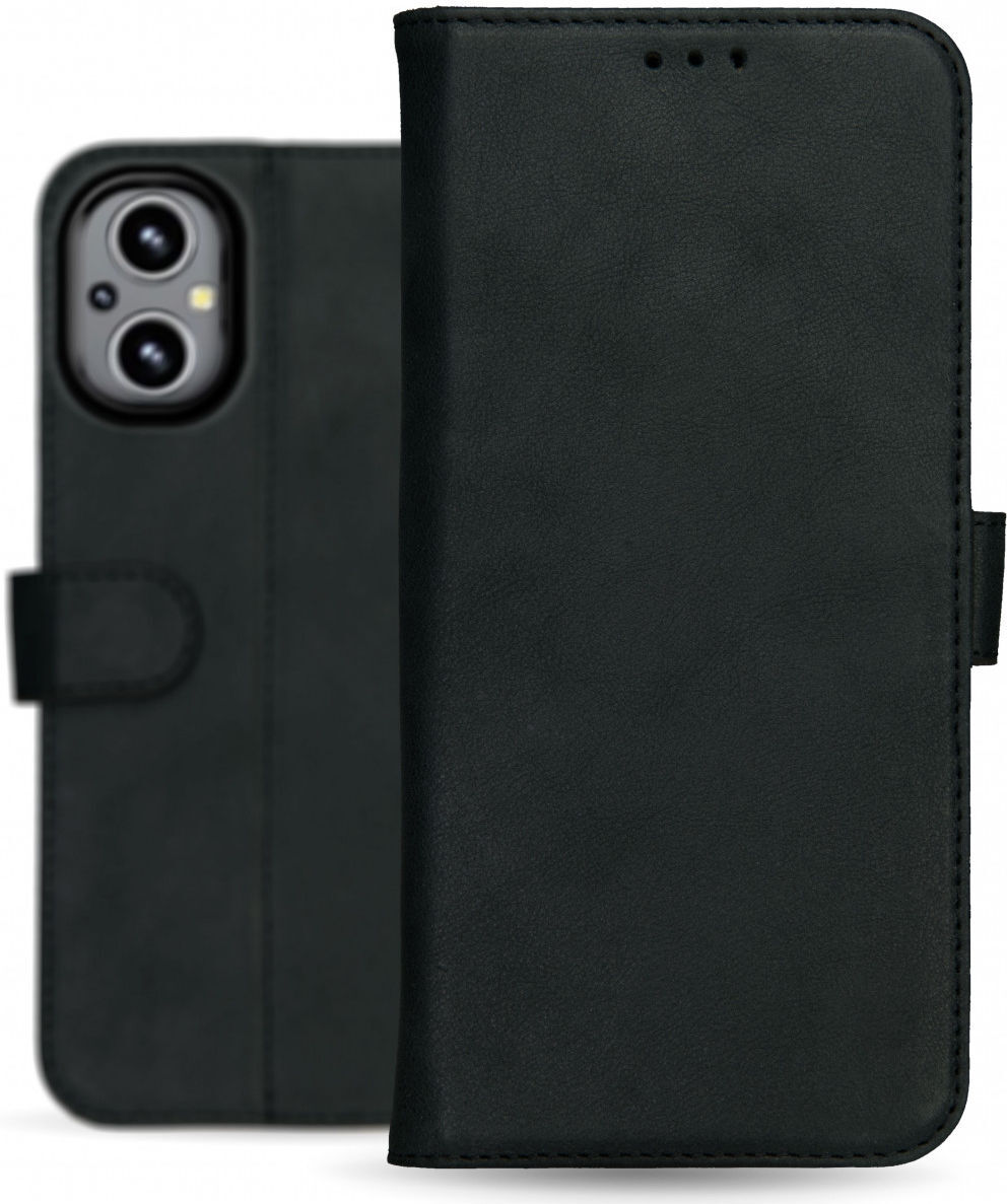 Rosso Deluxe Oppo Reno 8 Lite Hoesje Echt Leer Book Case Zwart afbeelding 8