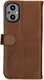 Rosso Deluxe Oppo Reno 8 Lite Hoesje Echt Leer Book Case Bruin afbeelding 2