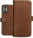 Rosso Deluxe Oppo Reno 8 Lite Hoesje Echt Leer Book Case Bruin afbeelding 9