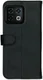 Rosso Deluxe OnePlus 10 Pro Hoesje Echt Leer Book Case Zwart afbeelding 2