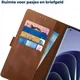 Rosso Deluxe OnePlus 10 Pro Hoesje Echt Leer Book Case Bruin afbeelding 5