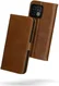 Rosso Deluxe OnePlus 10 Pro Hoesje Echt Leer Book Case Bruin afbeelding 8
