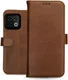 Rosso Deluxe OnePlus 10 Pro Hoesje Echt Leer Book Case Bruin afbeelding 9