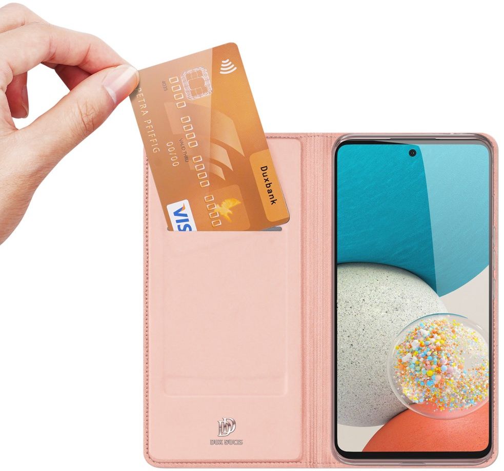 Dux Ducis Skin Pro Samsung Galaxy A53 Hoesje Wallet Book Case Roze afbeelding 2