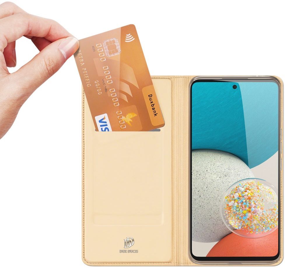 Dux Ducis Skin Pro Samsung Galaxy A53 Hoesje Wallet Book Case Goud afbeelding 2