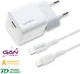 4smarts Voltplug Mini PD 30W GaN Oplader met USB-C Kabel 1.5M Wit afbeelding 1