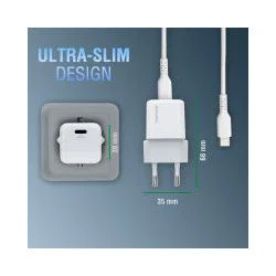 4smarts Voltplug Mini PD 30W GaN Oplader met USB-C Kabel 1.5M Wit afbeelding 6