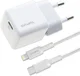 4smarts 30W USB-C Snellader met Apple Lightning Kabel 1.5M MFi Wit afbeelding 1