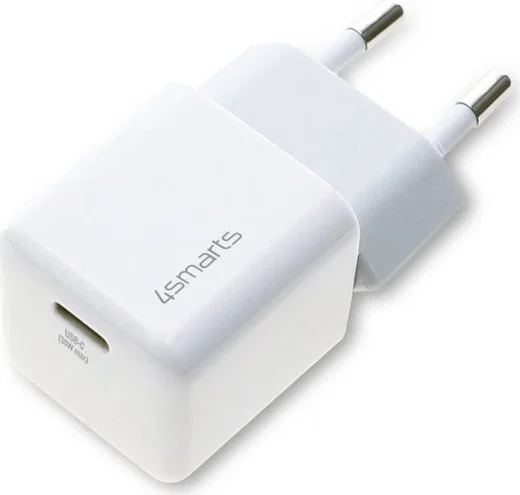 4smarts 30W USB-C Snellader met Apple Lightning Kabel 1.5M MFi Wit afbeelding 2