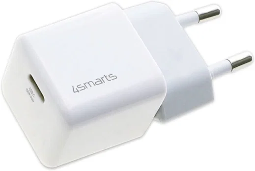 4smarts VoltPlug Mini 30W Compacte USB-C Power Delivery Adapter Wit afbeelding 1