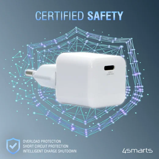 4smarts VoltPlug Mini 30W Compacte USB-C Power Delivery Adapter Wit afbeelding 7