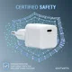 4smarts VoltPlug Mini 30W Compacte USB-C Power Delivery Adapter Wit afbeelding 7