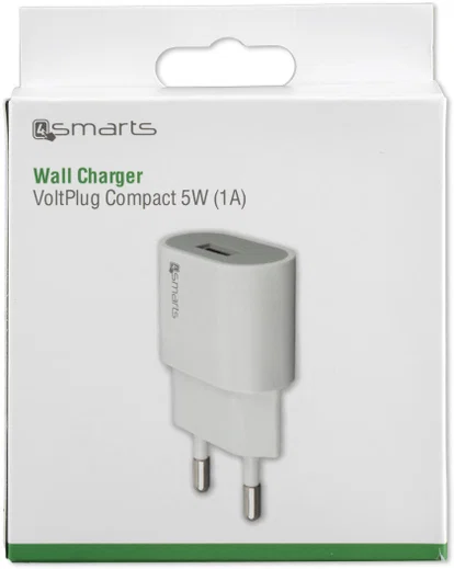 4smarts VoltPlug Compact 5W Thuislader USB-A Adapter 1A Wit afbeelding 6