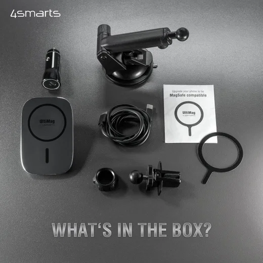 4smarts UltiMag Autohouder voor Raam/Dashboard of Luchtrooster Zwart afbeelding 12