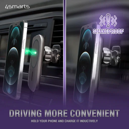 4smarts UltiMag Autohouder voor Raam/Dashboard of Luchtrooster Zwart afbeelding 7