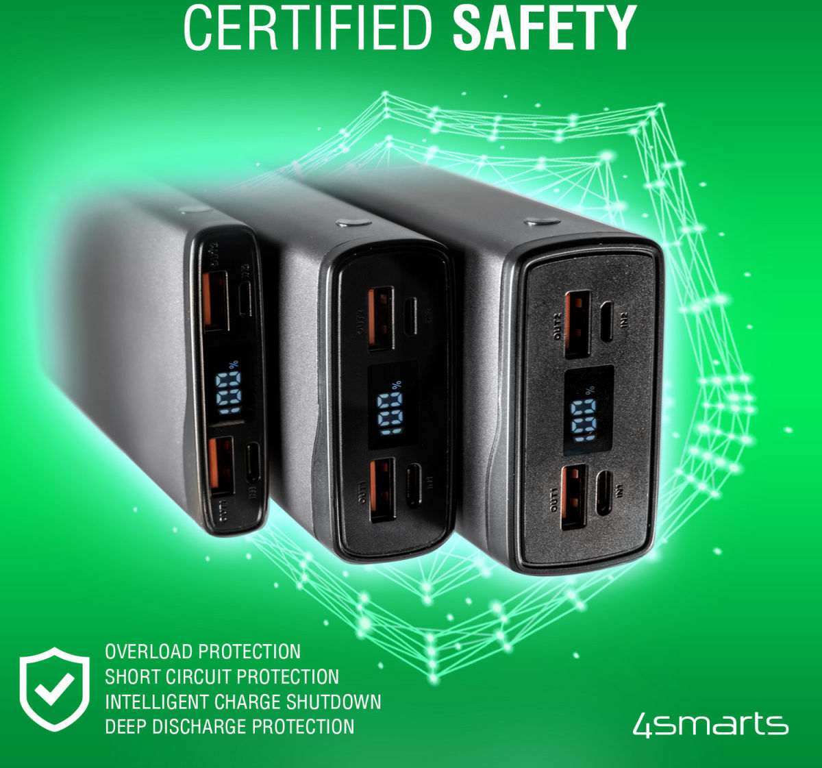 4smarts Fast Charge Powerbank 20.000 mAh 22.5W Quick Charge en PD afbeelding 9