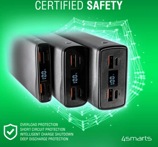 4smarts Fast Charge Powerbank 20.000 mAh 22.5W Quick Charge en PD afbeelding 9