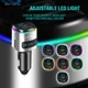 4smarts Bluetooth FM Muziek Transmitter USB/USB-C Auto Snellader Zwart afbeelding 5