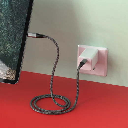 4smarts PremiumCord 100W USB-C naar USB-C Kabel 5A 1.5M Zwart afbeelding 10