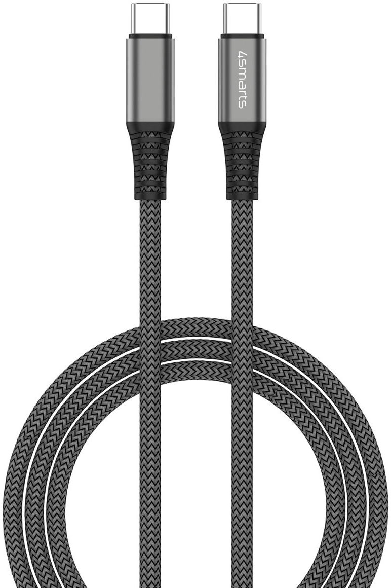4smarts PremiumCord 100W USB-C naar USB-C Kabel 5A 1.5M Zwart afbeelding 1
