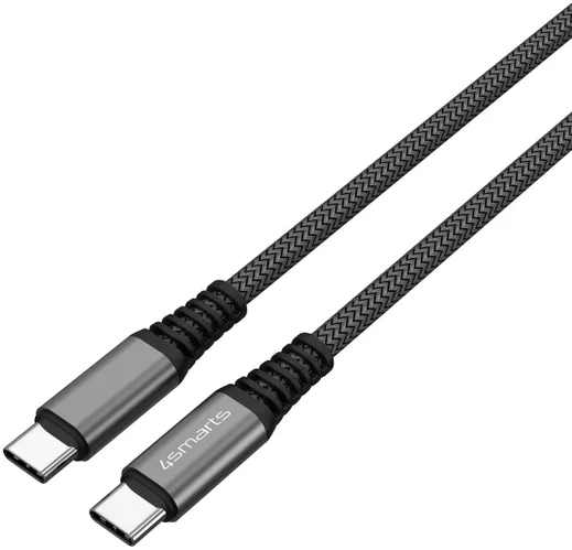 4smarts PremiumCord 100W USB-C naar USB-C Kabel 5A 1.5M Zwart afbeelding 2