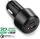 4smarts Fast Charge Auto Snellader 83W met PD en Quick Charge Zwart afbeelding 3