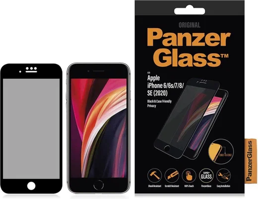 PanzerGlass iPhone 6/7/8/SE 2020/2022 Screen Protector Privacy Glass afbeelding 4