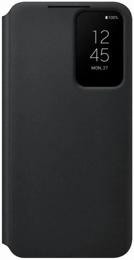 Origineel Samsung Galaxy S22 Hoesje Smart Clear View Cover Zwart afbeelding 1