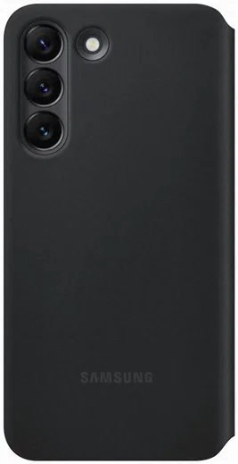 Origineel Samsung Galaxy S22 Hoesje Smart Clear View Cover Zwart afbeelding 6