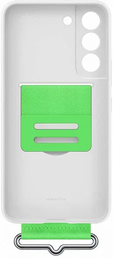 Origineel Samsung Galaxy S22 Hoesje Silicone Cover met Band Wit afbeelding 6