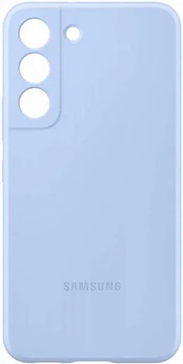Origineel Samsung Galaxy S22 Hoesje Silicone Cover Blauw afbeelding 3