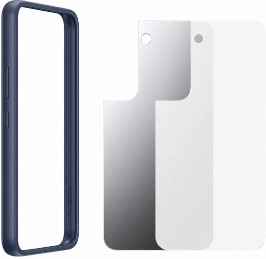 Origineel Samsung Galaxy S22 Hoesje Frame Cover Blauw afbeelding 5