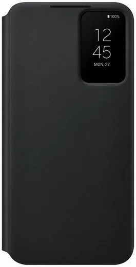 Origineel Samsung S22 Plus Hoesje Smart Clear View Cover Zwart afbeelding 1