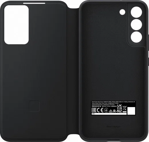 Origineel Samsung S22 Plus Hoesje Smart Clear View Cover Zwart afbeelding 4