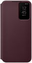 Origineel Samsung S22 Plus Hoesje Smart Clear View Cover Burgundy