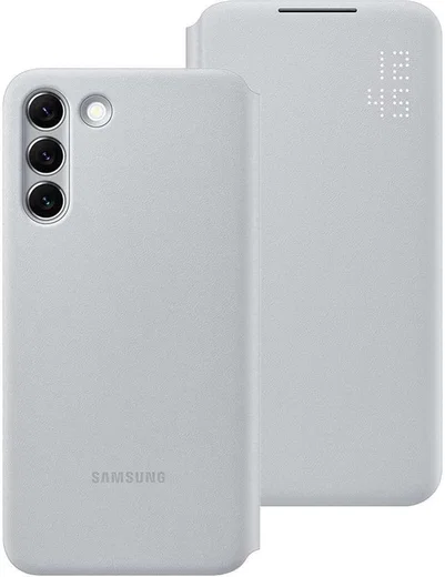 Origineel Samsung Galaxy S22 Plus Hoesje Smart LED View Cover Grijs afbeelding 6