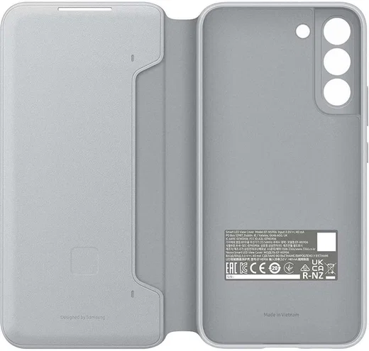 Origineel Samsung Galaxy S22 Plus Hoesje Smart LED View Cover Grijs afbeelding 3
