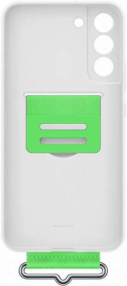 Origineel Samsung Galaxy S22 Plus Hoesje Silicone Cover met Band Wit afbeelding 6