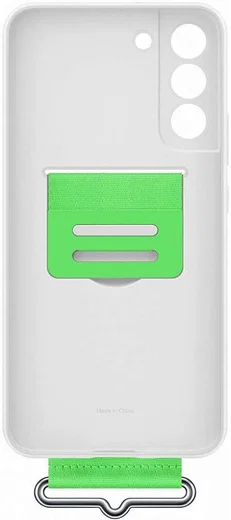 Origineel Samsung Galaxy S22 Plus Hoesje Silicone Cover met Band Wit afbeelding 6