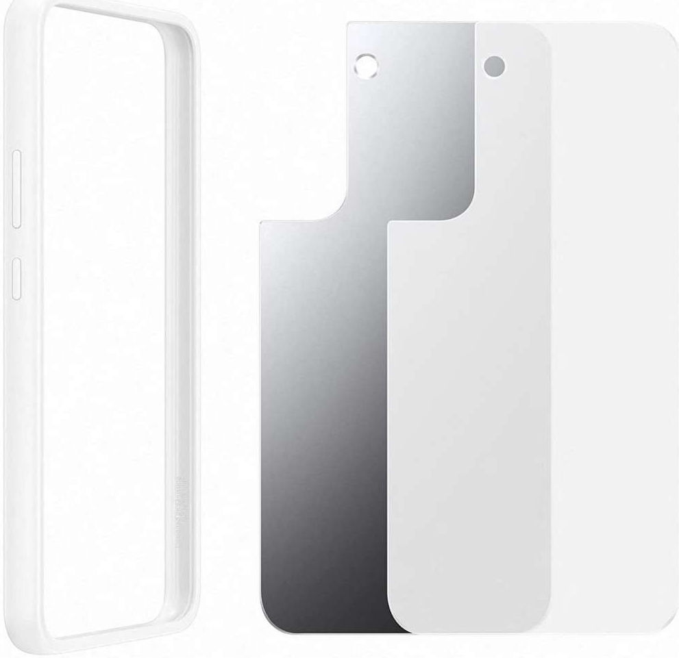 Origineel Samsung Galaxy S22 Plus Hoesje Frame Cover Wit afbeelding 4