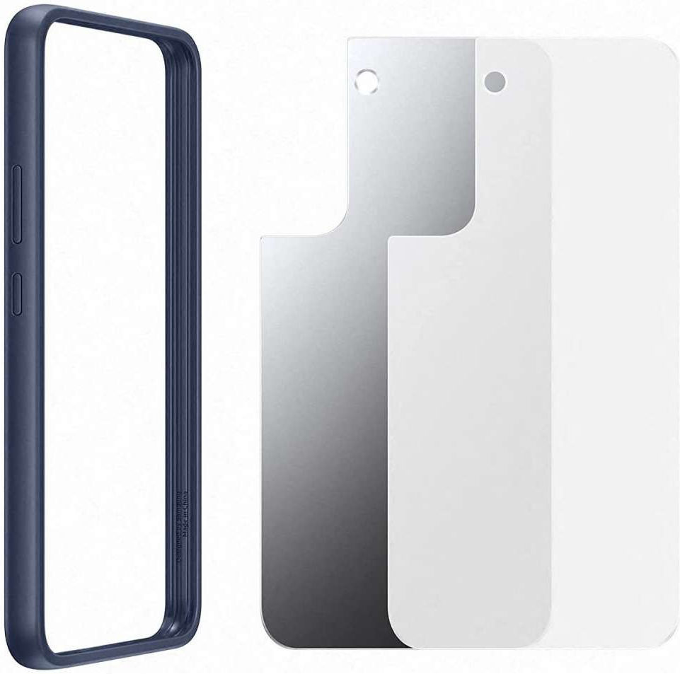 Origineel Samsung Galaxy S22 Plus Hoesje Frame Cover Blauw afbeelding 4