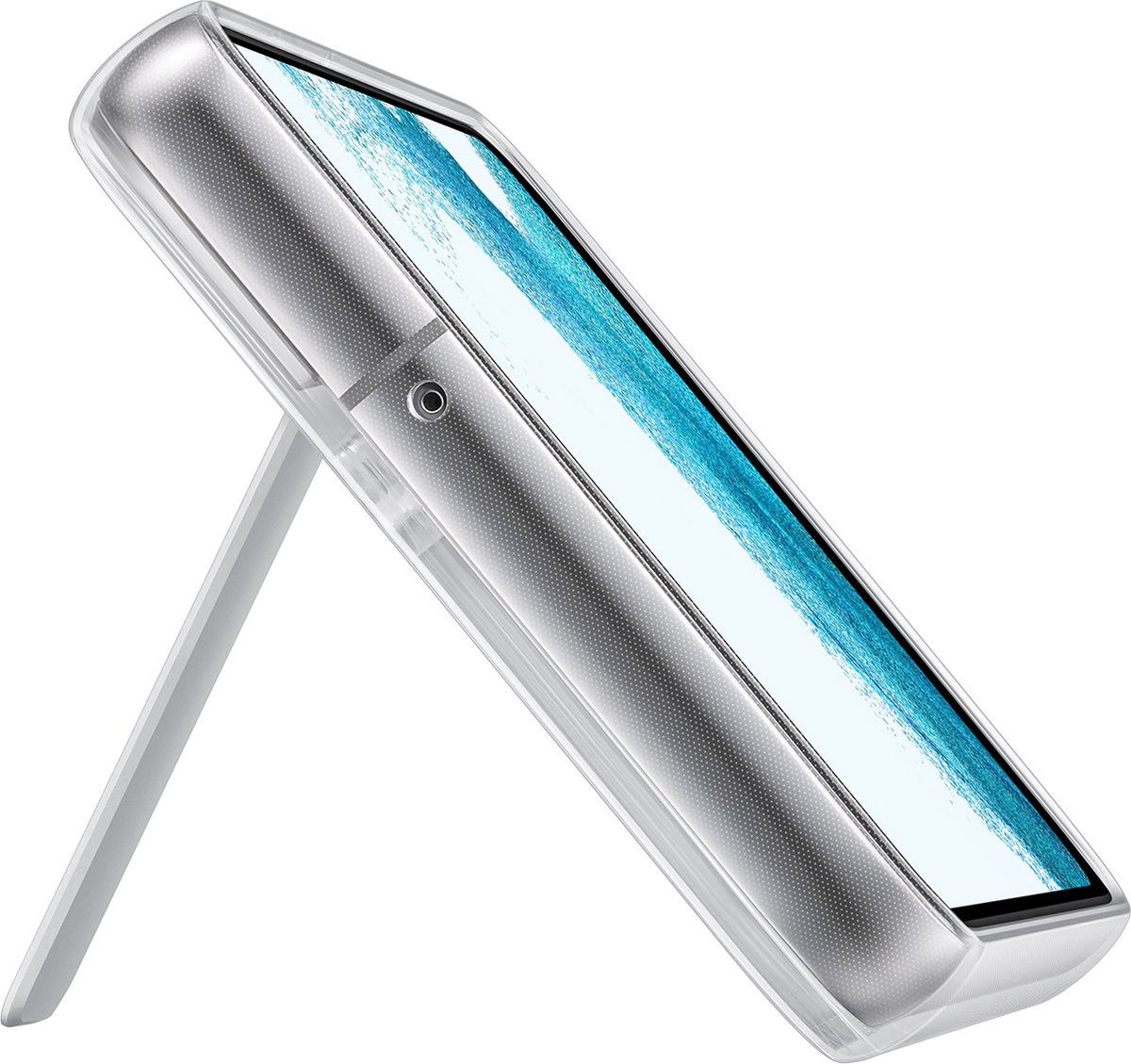 Origineel Samsung Galaxy S22 Plus Hoesje Standing Cover Transparant afbeelding 6