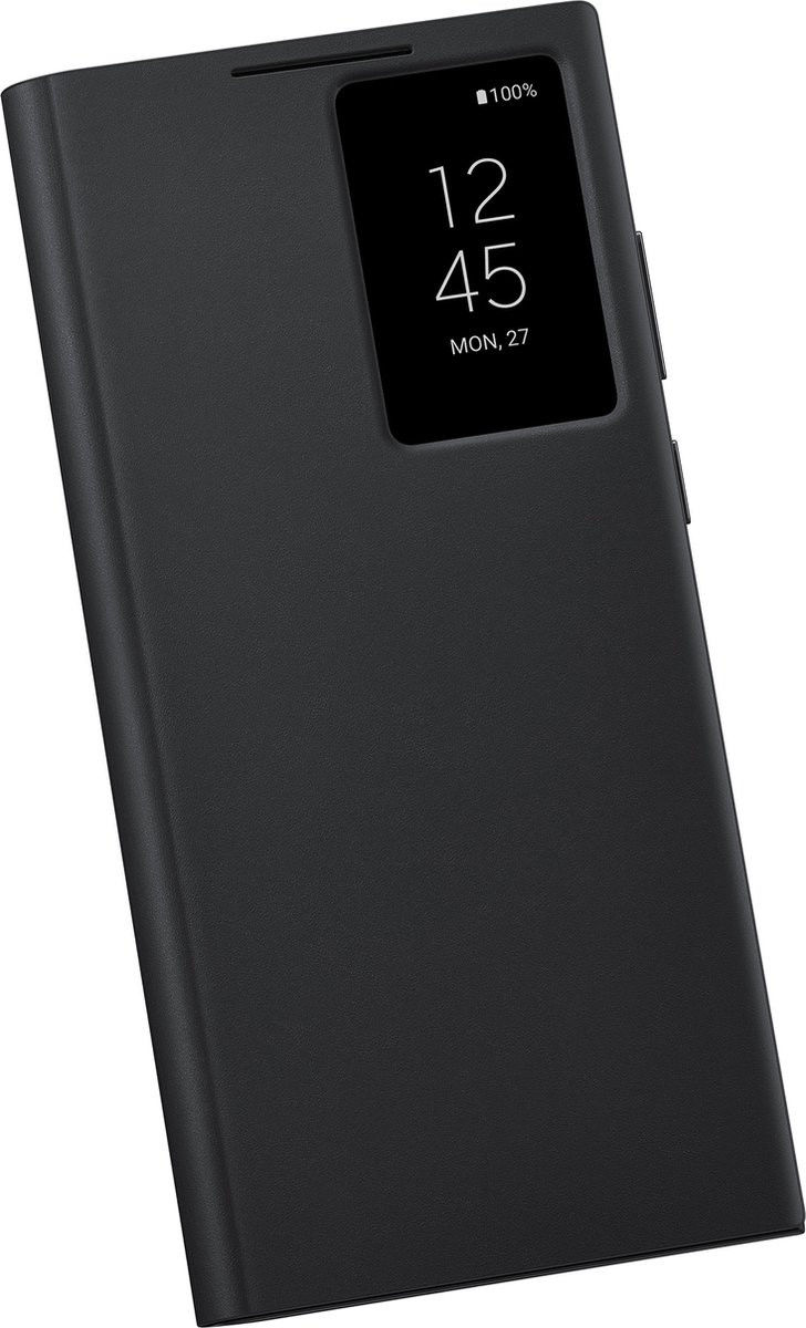 Origineel Samsung S22 Ultra Hoesje Smart Clear View Cover Zwart afbeelding 5
