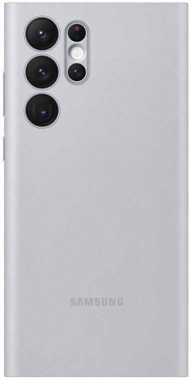 Origineel Samsung Galaxy S22 Ultra Hoesje Smart LED View Cover Grijs afbeelding 4
