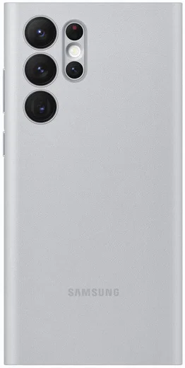 Origineel Samsung Galaxy S22 Ultra Hoesje Smart LED View Cover Grijs afbeelding 4