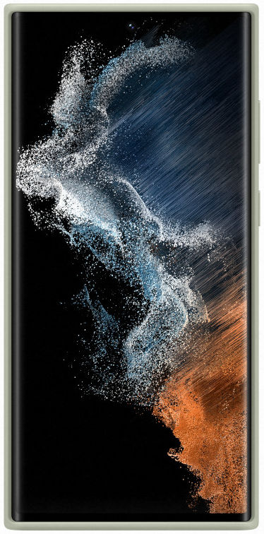 Origineel Samsung Galaxy S22 Ultra Hoesje Silicone Cover Groen afbeelding 2