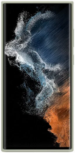 Origineel Samsung Galaxy S22 Ultra Hoesje Silicone Cover Groen afbeelding 2